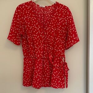Sienna Sky Red Floral Blouse